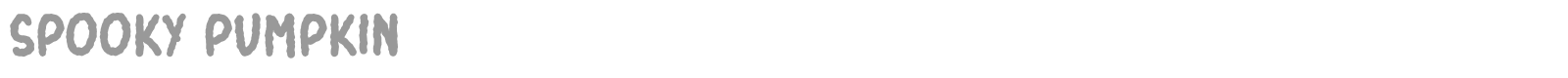 Spooky Pumpkin font preview